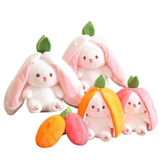 Cute Strawberry Carrot Rabbit Plush Toy